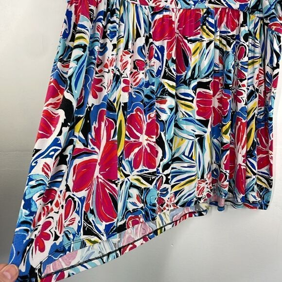 Lane Bryant Floral Print Pull On Mini Skirt size 22/24 plus size - Picture 4 of 8